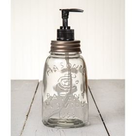 Midget Pint Mason Jar Soap Dispenser - Zinc Lid