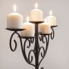 Rustic Floor Candelabra with Vintage-Inspired Design