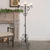 Rustic Floor Candelabra with Vintage-Inspired Design