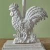 Rustic Rooster Door Stop with Handle - Farmhouse Decor, Heavy Duty Metal Construction, Unique Animal Design