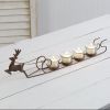 Christmas Reindeer and Sleigh Votive Candle Holder - Festive Holiday Decor