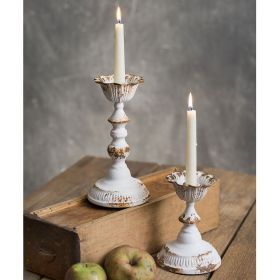 Set of Two Dapheny Tapered Candle Holders - Elegant Home Decor Accessories for Dining Room or Living Room