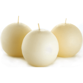 Set of 3 Sphere Ball Candles