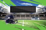 [Personalization Only] Official NFL Seahawks - 20" x 32" Personalized Washable Rug