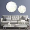 Beaded Round Wall Mirror 27"D