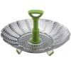 Steel Folding Steamer Basket Steel Fish Steamed Steamer Vegetable Steamer Telescopic V0B3