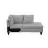 Grey Flannel Living Room Sofa Set B