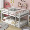 Floor Bunk Bed, White