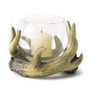 Handcrafted Rustic Antler Candle Holder - Lodge Decor Centerpiece